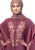 Readymade Pink Thread Embroidered Kaftan