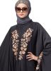 Dark Grey Readymade Thread Embroidered Kaftan