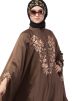 Light Brown Thread Embroidered Readymade Kaftan