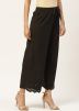 Black Readymade Schiffli Palazzo Pant