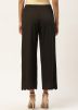 Black Readymade Schiffli Palazzo Pant