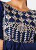 Readymade Blue Embroidered Cotton Kurta Set