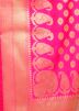 Pink Woven Art Silk Dupatta