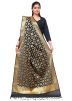 Black Woven Art Silk Dupatta