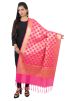 Pink Woven Art Silk Dupatta