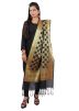 Black Woven Art Silk Dupatta