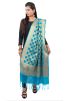 Light Blue Woven Art Silk Dupatta