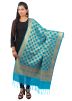 Light Blue Woven Art Silk Dupatta