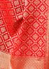 Red Woven Dupatta In Art Silk