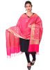 Pink Woven Dupatta In Art Silk