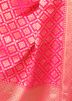 Pink Woven Dupatta In Art Silk