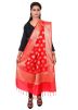 Art Silk Woven Dupatta In Red