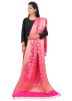 Pink Woven Art Silk Dupatta