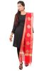 Art Silk  Woven Dupatta In Red