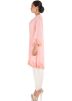 Pastel Pink Embroidered Kurti With Dhoti Pants