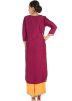 Maroon Hand Embroidered Kurta With Palazzo