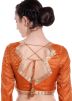 Orange Readymade Woven Art Silk Blouse