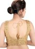 Golden Embroidered Art Silk Readymade Blouse