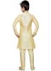 Readymade Gold Art Silk Kids Kurta Pajama