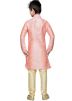 Readymade Pink Art Silk Kids Kurta Pajama