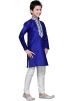 Readymade Royal Blue Art Silk Kids Kurta Pajama