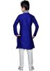 Readymade Royal Blue Art Silk Kids Kurta Pajama