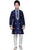 Kurta for Boys - Buy Navy Blue Art Silk Kids Kurta Pajama for Boys Online