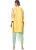 Readymade Green Top Dhoti Pant Set With Jacket