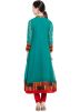 Teal Faux Georgette Readymade Tunic