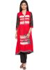 Readymade Red Asymmetrcial Cotton Tunic