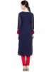 Readymade Dark Blue Faux Georgette Kurta