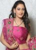 Pink Net Lehenga Choli With Dupatta