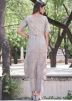 Readymade Beige Stripes Print Kurta With Pant