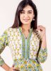 Readymade Multicolor Block Printed Kurta Pant Set