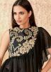 Black Twin Layered Readymade Lehenga Choli Set