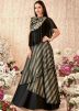 Black Twin Layered Readymade Lehenga Choli Set