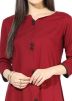 Readymade Maroon Asymmetric Long Kurta Set