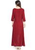 Readymade Maroon Asymmetric Long Kurta Set