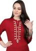 Maroon Straight Cut Long Kurta Palazzo Set