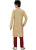 Readymade Golden Art Silk Kids Kurta Pajama