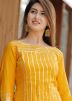 Readymade Yellow Gota Patti Embellished Kurta Pant Set