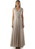 Grey Readymade Overlaped Embroidered Gown