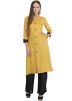 Readymade Slit Style Yellow Kurta With Palazzo