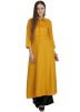 Yellow Flared Readymade Long Kurta Palazzo Set