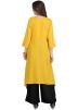 Readymade Yellow Asymmetrical Kurta With Palazzo