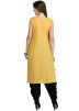 Yellow Readymade Straight Cut Top Bottom Set