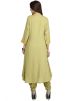 Green Readymade Slit Style Kurta With Salwar