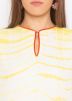 White and Yellow Tie-Dye Print Kurta Palazzo Set