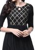 Black Gota Patti Embellished Long Kurta With Palazzo