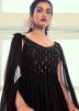 Black Readymade Embroidered Contemporary Style Gown